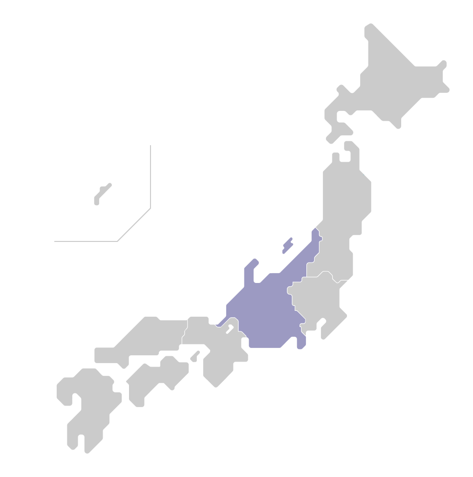 日本地図（中部地方）