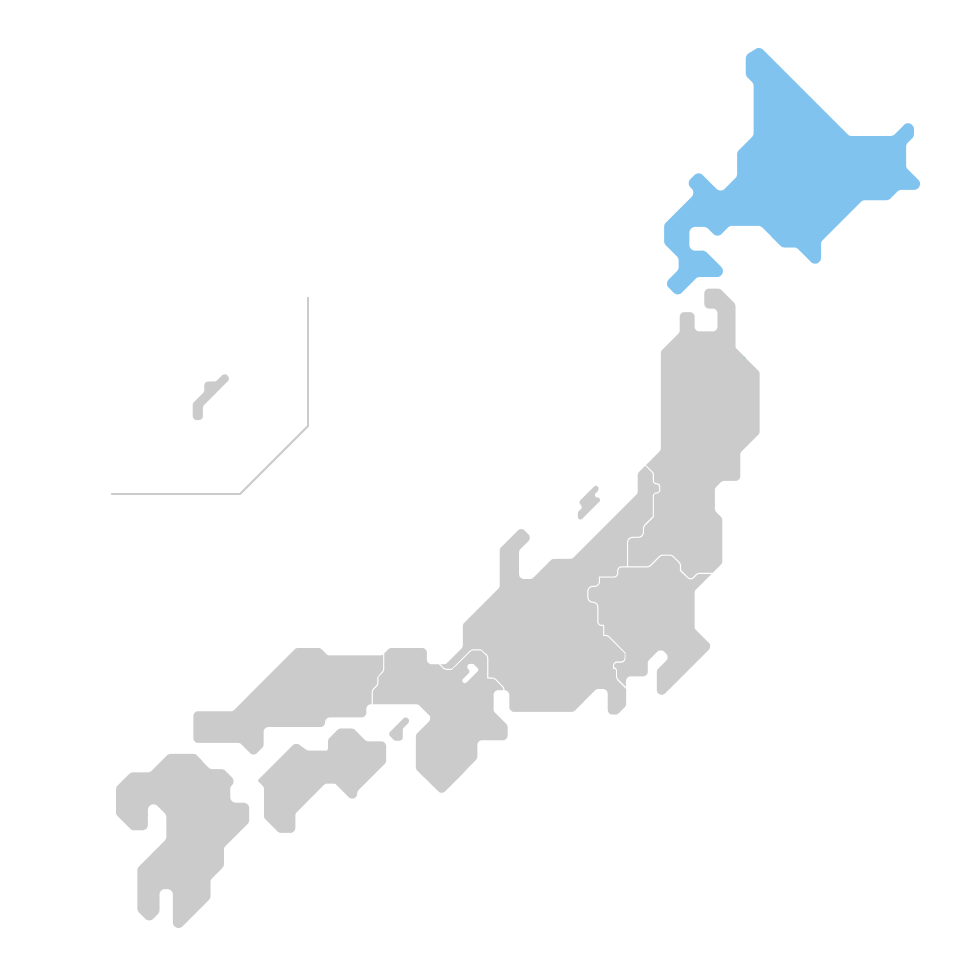 日本地図（北海道地方）