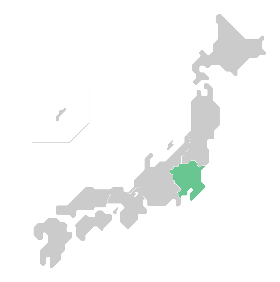 日本地図（関東地方）