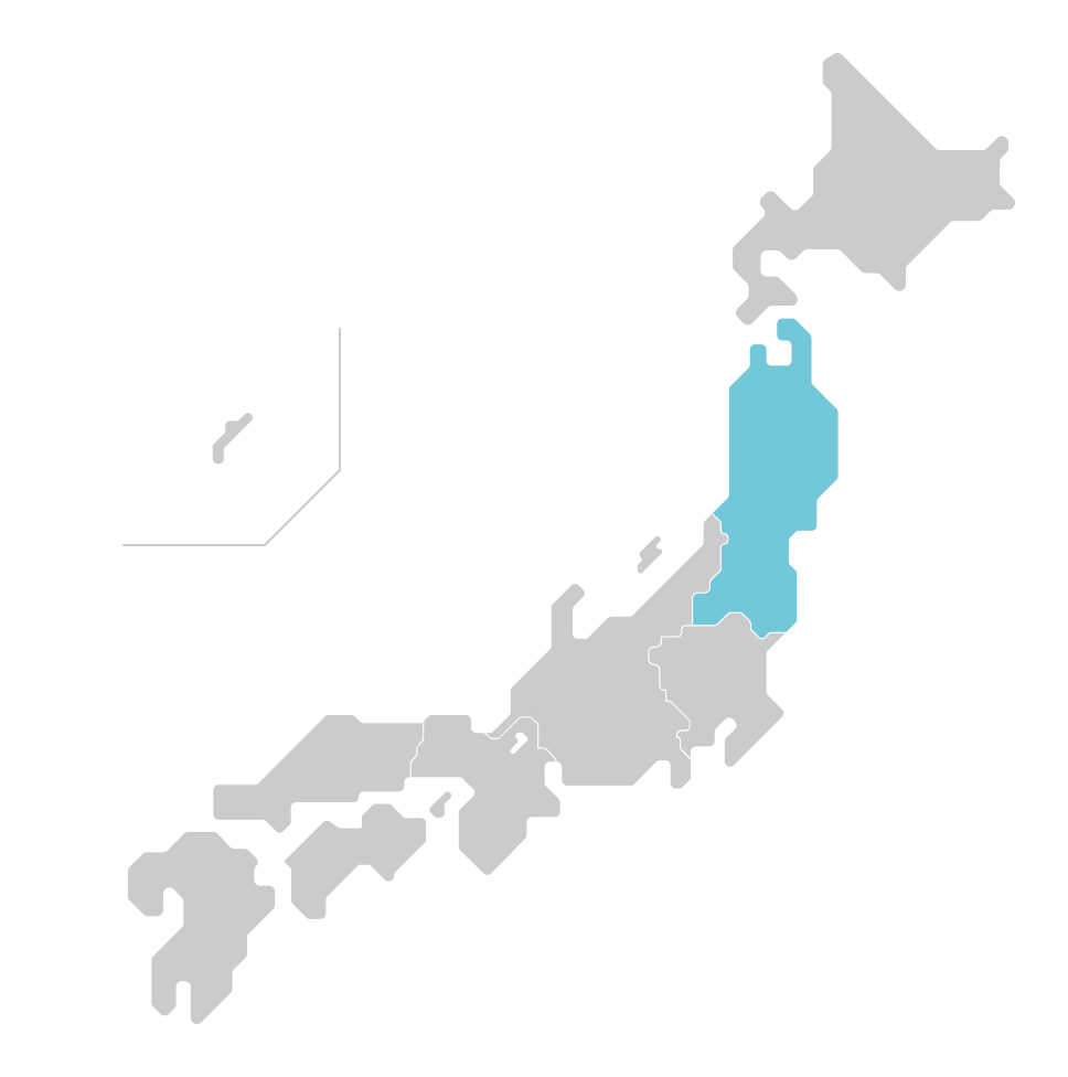 日本地図（東北地方）